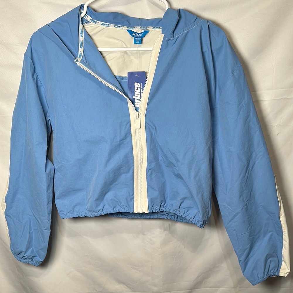 Prince Light Blue and White Windbreaker